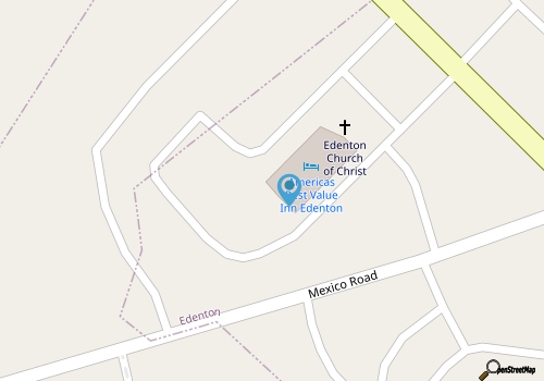 Americas Best Value Inn Edenton  map location